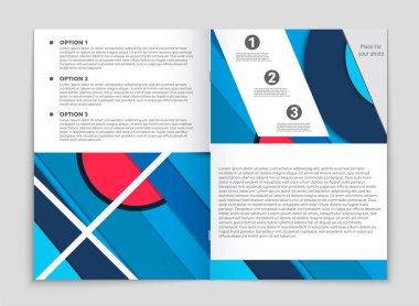 Soyut vektör düzen arka plan set. Sanat kalıp çizmek için, 