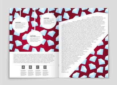 Soyut vektör düzen arka plan set. Sanat kalıp çizmek için, 