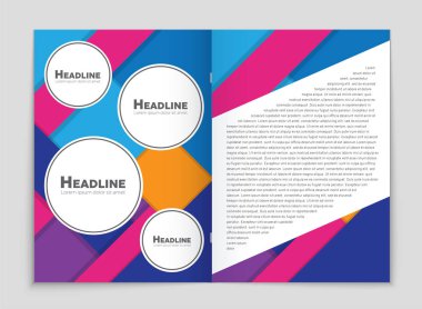 Soyut vektör düzen arka plan set. Sanat kalıp çizmek için, 