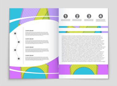 Soyut vektör düzen arka plan set. Sanat kalıp çizmek için, 