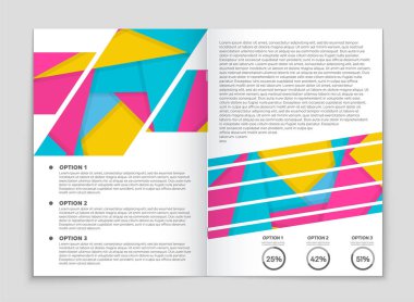 Soyut vektör düzen arka plan set. Sanat kalıp çizmek için, 