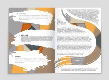 Soyut vektör düzen arka plan set. Sanat kalıp çizmek için, 