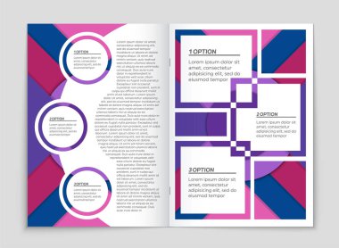 Soyut vektör düzen arka plan set. Sanat kalıp çizmek için, 