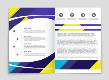 Soyut vektör düzen arka plan set. Sanat kalıp çizmek için, 