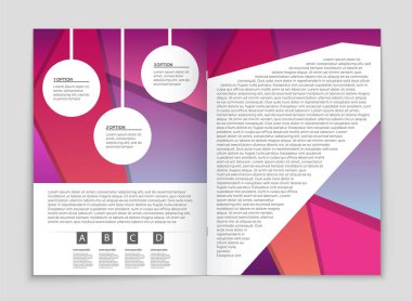 Soyut vektör düzen arka plan set. Sanat kalıp çizmek için, 