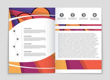 Soyut vektör düzen arka plan set. Sanat kalıp çizmek için, 