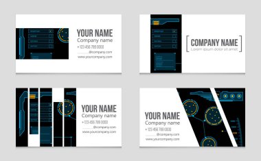 Soyut vektör düzen evin arka plan set.