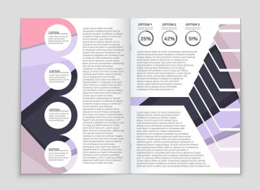 Soyut vektör düzen arka plan set. Sanat kalıp çizmek için, 