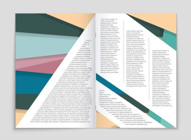 Soyut vektör düzen arka plan set. Sanat kalıp çizmek için, 