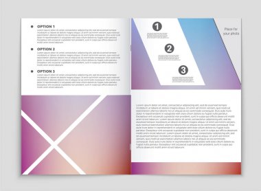 Soyut vektör düzen arka plan set. Sanat kalıp çizmek için, 