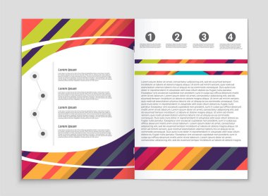 Soyut vektör düzen arka plan set. Sanat kalıp çizmek için, 