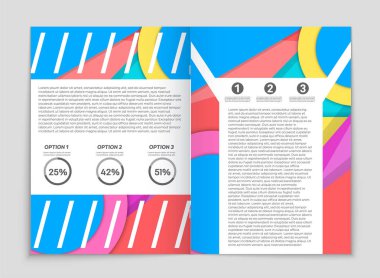 Soyut vektör düzen arka plan set. Sanat kalıp çizmek için, 