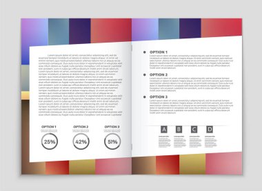 Soyut vektör düzen arka plan set. Sanat kalıp çizmek için, 