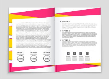 Soyut vektör düzen arka plan set. Sanat kalıp çizmek için, 