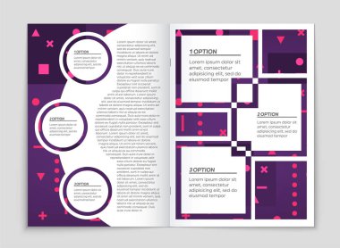 Soyut vektör düzen arka plan set. Sanat kalıp çizmek için, 