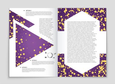 Soyut vektör düzen arka plan set. Sanat kalıp çizmek için, 