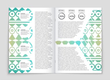 Soyut vektör düzen arka plan set. Sanat kalıp çizmek için, 