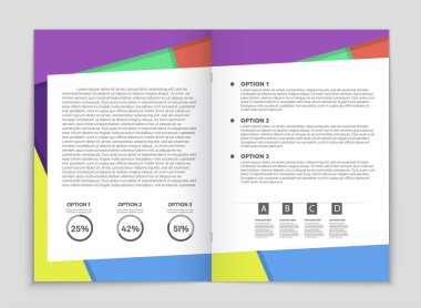 Soyut vektör düzen arka plan set. Sanat kalıp çizmek için, 