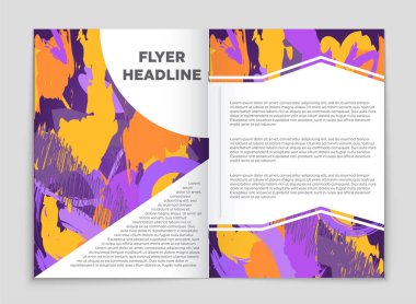 Soyut vektör düzen arka plan set. Sanat kalıp çizmek için, 