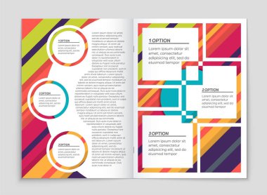 Soyut vektör düzen arka plan set. Sanat kalıp çizmek için, 