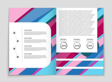 Soyut vektör düzen arka plan set. Sanat kalıp çizmek için, 