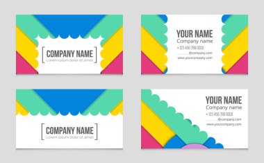 Soyut vektör düzen evin arka plan set.