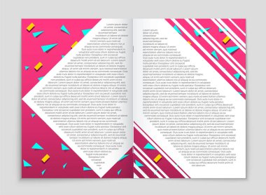 Soyut vektör düzen arka plan set. Sanat kalıp çizmek için, 