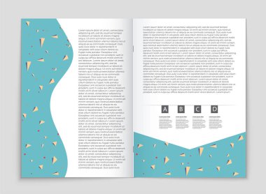 Soyut vektör düzen arka plan set. Sanat kalıp çizmek için, 