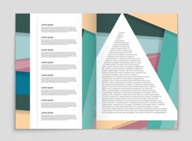 Soyut vektör düzen arka plan set. Sanat kalıp çizmek için, 