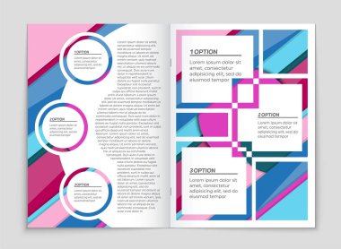 Soyut vektör düzen arka plan set. Sanat kalıp çizmek için, 