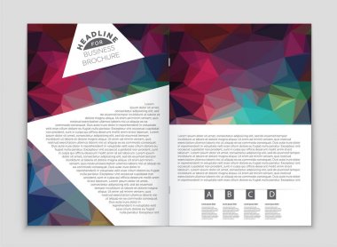 Soyut vektör düzen arka plan set. Sanat kalıp çizmek için, 