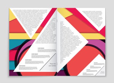 Soyut vektör düzen arka plan set. Sanat kalıp çizmek için, 