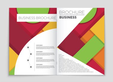 Soyut vektör düzen arka plan set. Sanat kalıp çizmek için, 