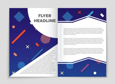 Soyut vektör düzen arka plan set. Sanat kalıp çizmek için, 