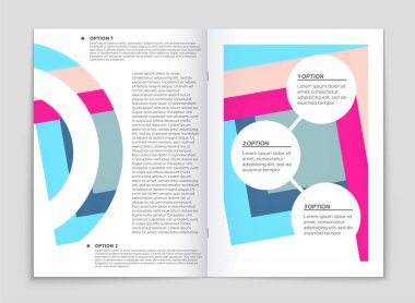 Soyut vektör düzen arka plan set. Sanat kalıp çizmek için, 