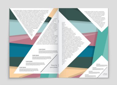 Soyut vektör düzen arka plan set. Sanat kalıp çizmek için, 