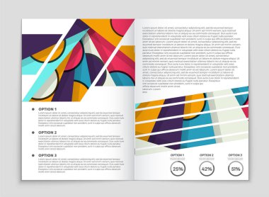 Soyut vektör düzen arka plan set. Sanat kalıp çizmek için, 