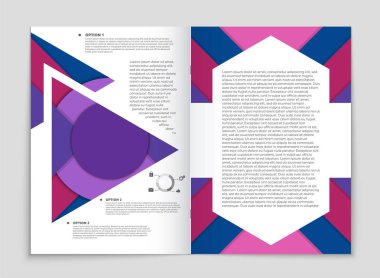 Soyut vektör düzen arka plan set. Sanat kalıp çizmek için, 