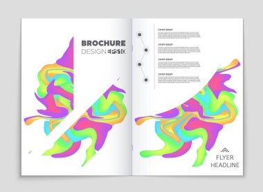 Soyut vektör düzen arka plan set. Sanat kalıp çizmek için, 