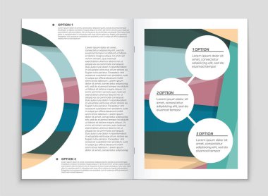 Soyut vektör düzen arka plan set. Sanat kalıp çizmek için, 