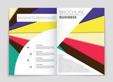 Soyut vektör düzen arka plan set. Sanat kalıp çizmek için, 