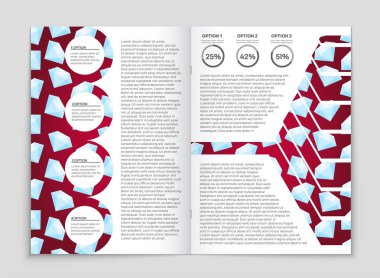 Soyut vektör düzen arka plan set. Sanat kalıp çizmek için, 