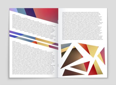 Soyut vektör düzen arka plan set. Sanat kalıp çizmek için, 