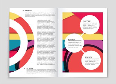 Soyut vektör düzen arka plan set. Sanat kalıp çizmek için, 