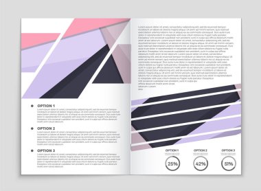 Soyut vektör düzen arka plan set. Sanat kalıp çizmek için, 