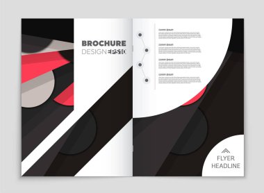 Soyut vektör düzen arka plan set. Sanat kalıp çizmek için, 