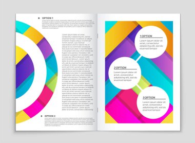 Soyut vektör düzen arka plan set. Sanat kalıp çizmek için, 