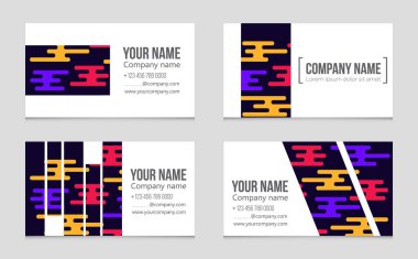 Soyut vektör düzen evin arka plan set.