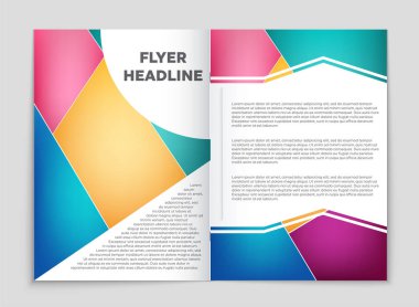 Soyut vektör düzen arka plan set. Sanat kalıp çizmek için, 