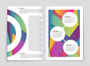 Soyut vektör düzen arka plan set. Sanat kalıp çizmek için, 